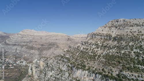 Desert mountains view. Geology