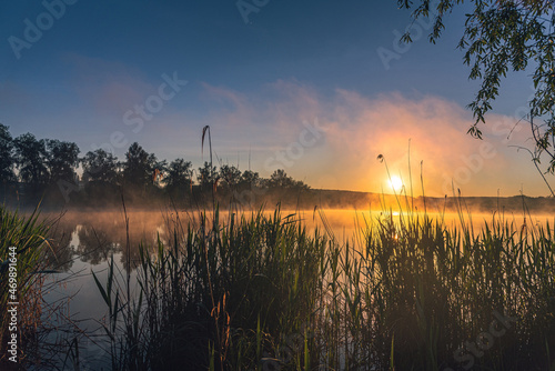 Sunrise on river