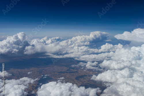 view from airplane window photo