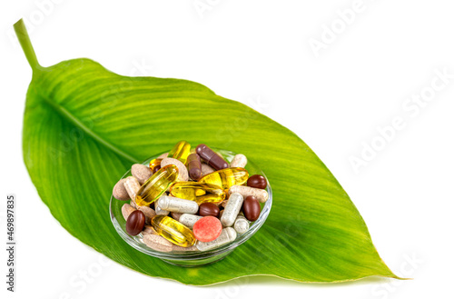 Obraz na plátně Alternative Medicine-Food Supplement, medicinal plnts- generic image