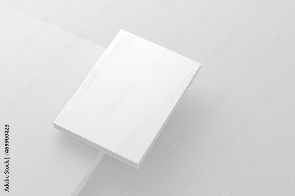 Softcover Book Cover White Blank Mockup Softcover Book Cover White Blank Mockup