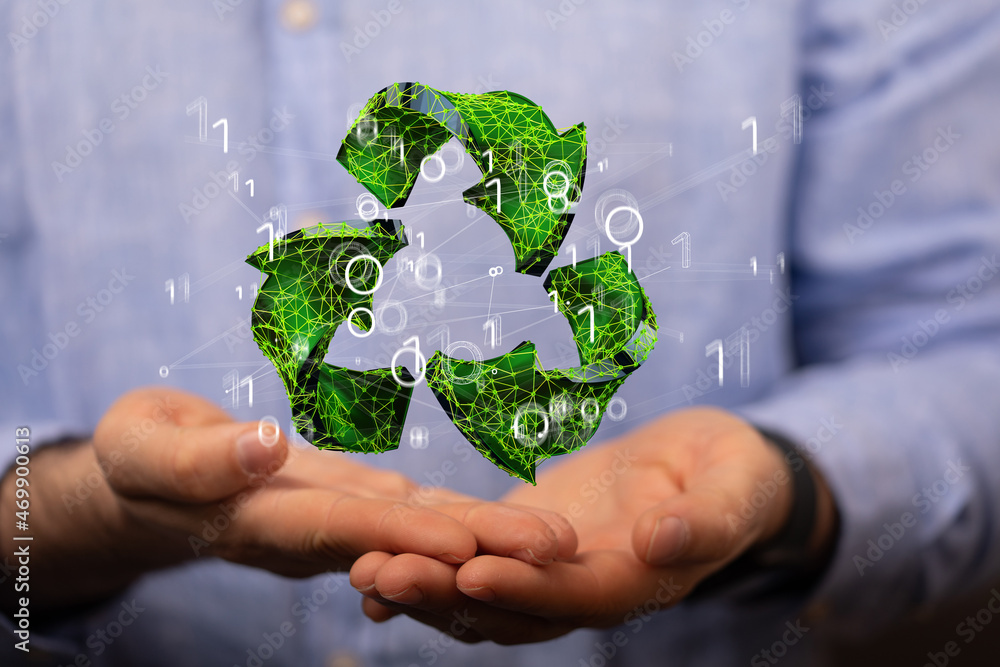 green recycling symbol for clean energy green recycling symbol for clean energy