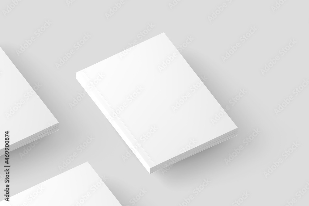Softcover Book Cover White Blank Mockup Softcover Book Cover White Blank Mockup