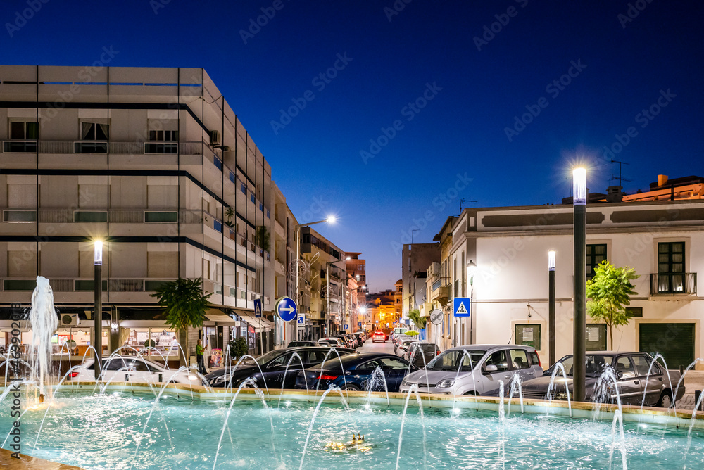 Cityscape of residential part of Faro, Algarve, Portugal
