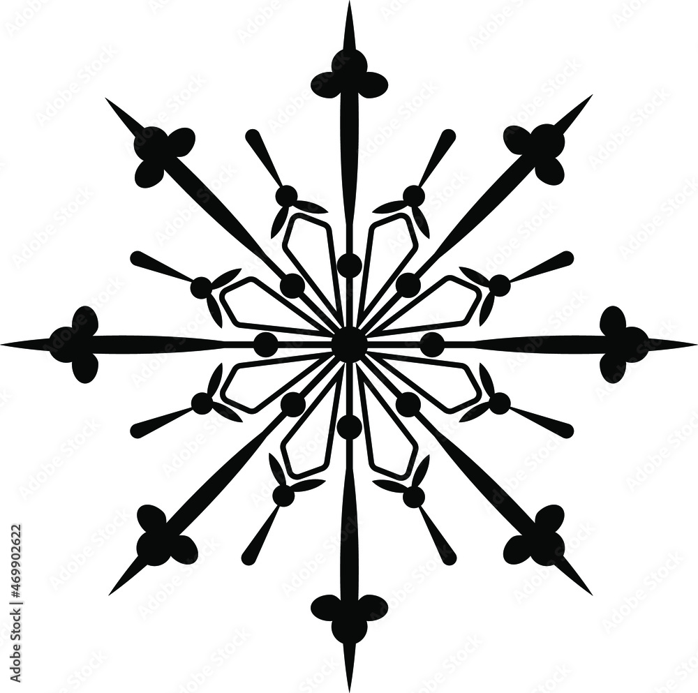 snowflake isolated snowflake isolated