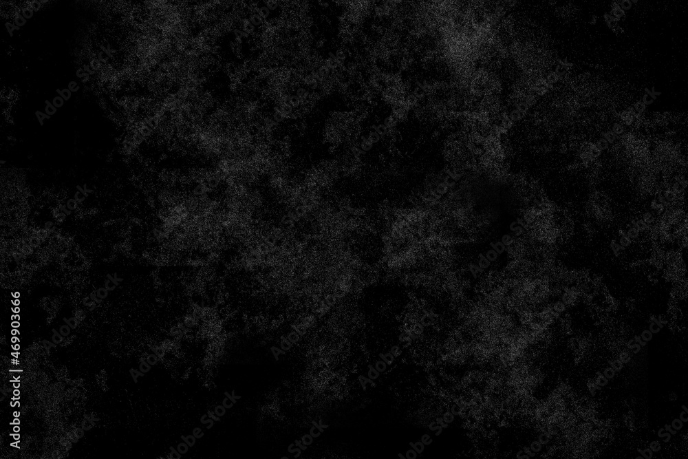 Fototapeta premium Black background with scattered white dots, starry sky, milky way. Abstract space wallpaper.