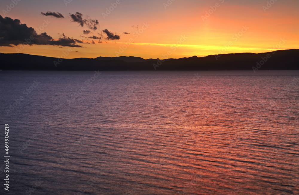 View of Ohrid lake. Macedonia