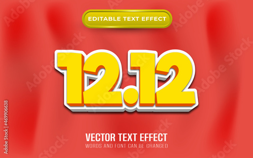 1212 editable text effect