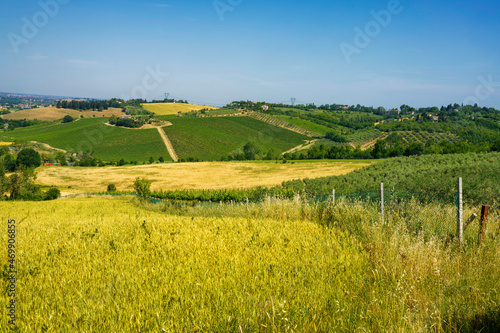 Rural landscape near Rimini and Verucchio  Emilia-Romagna