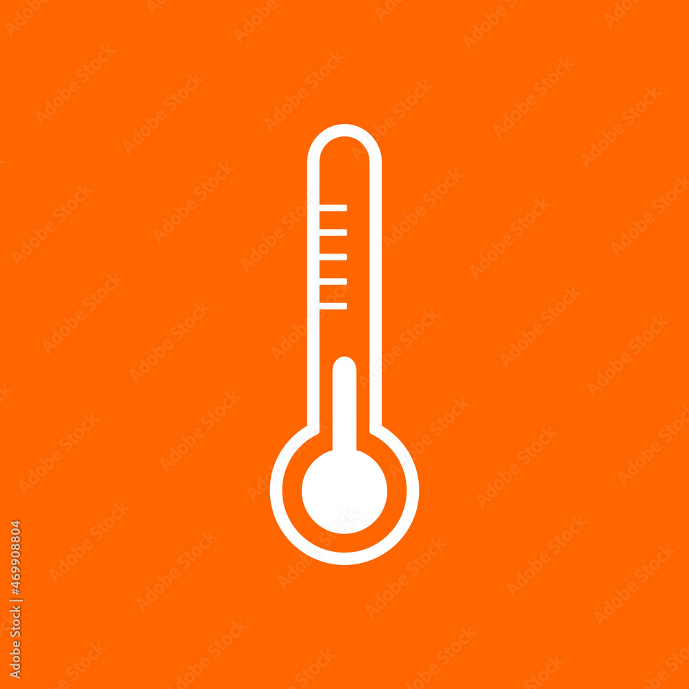 Thermometer und Hintergrund