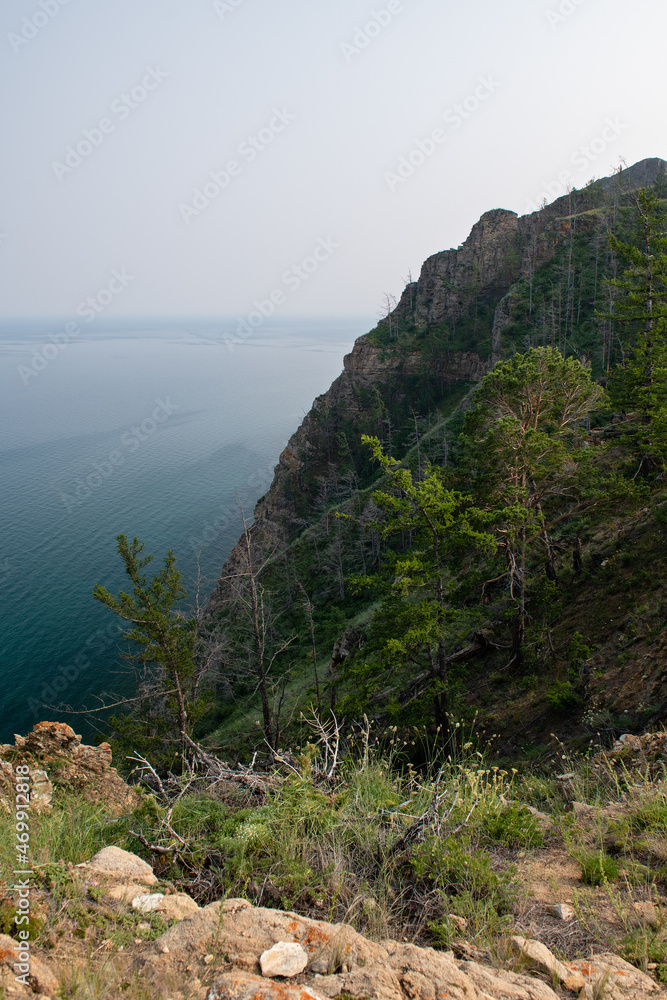Fototapeta premium Headland Hoboy. Russia, Lake Baikal, Olkhon Island. The most northern point of Olkhon Island.