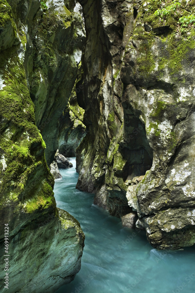 Tolminska Korita - Tolmin Gorge. Slovenia Tolminska Korita - Tolmin Gorge. Slovenia