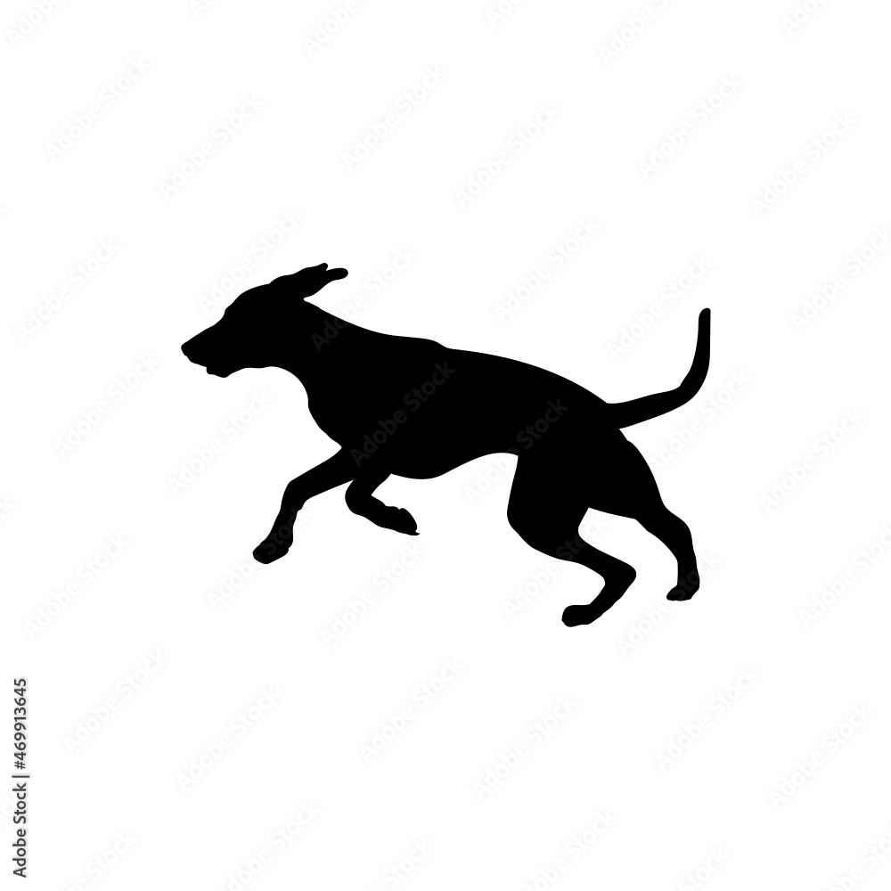 Dog silhouette. Breeds