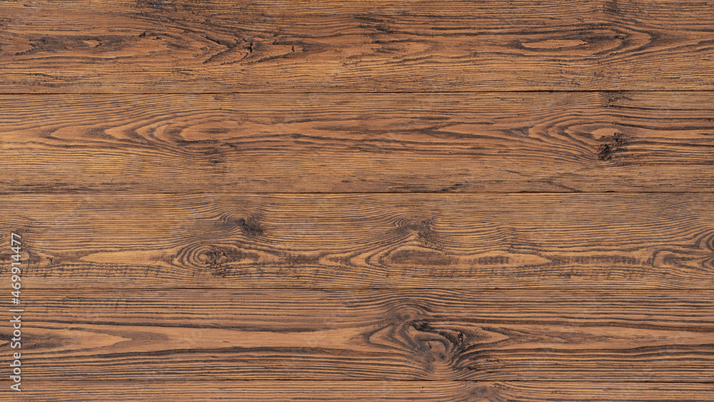 Aged brushed wood background with copy space. Wood surface of the table