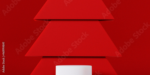 3d render Podium and minimal abstract background for Christmas, 3d rendering geometric shape, Golden Stages for product