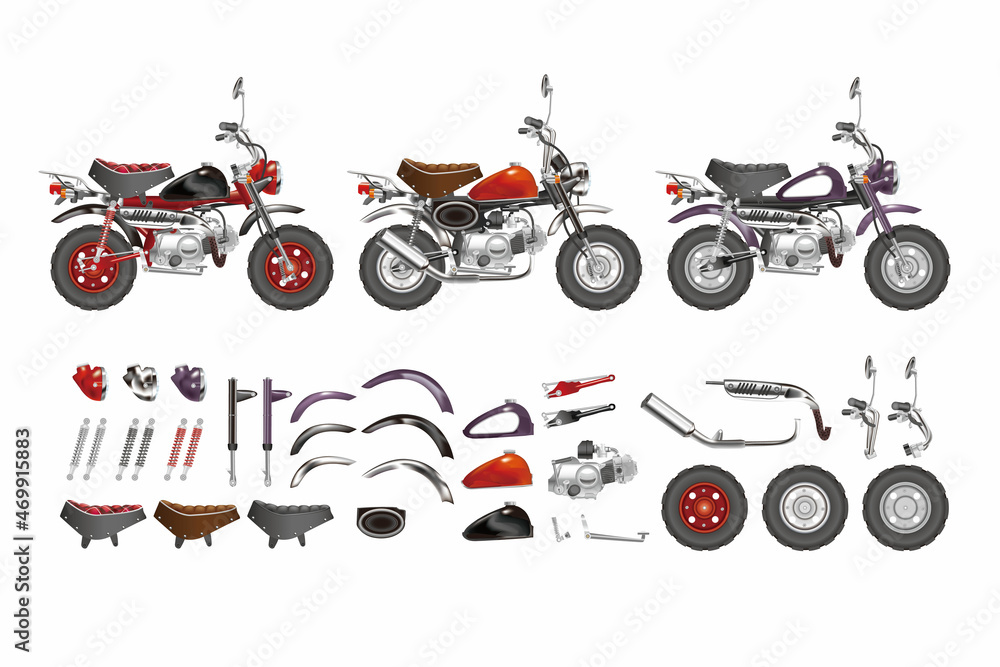 Naklejka premium Mini Bike
