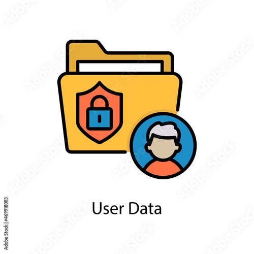 Free Download User Data vector fill outline Icon Design illustration. Web And Mobile Application Symbol on White background EPS 10 File - GFXLoad