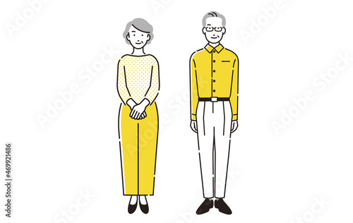 シニア男女全身