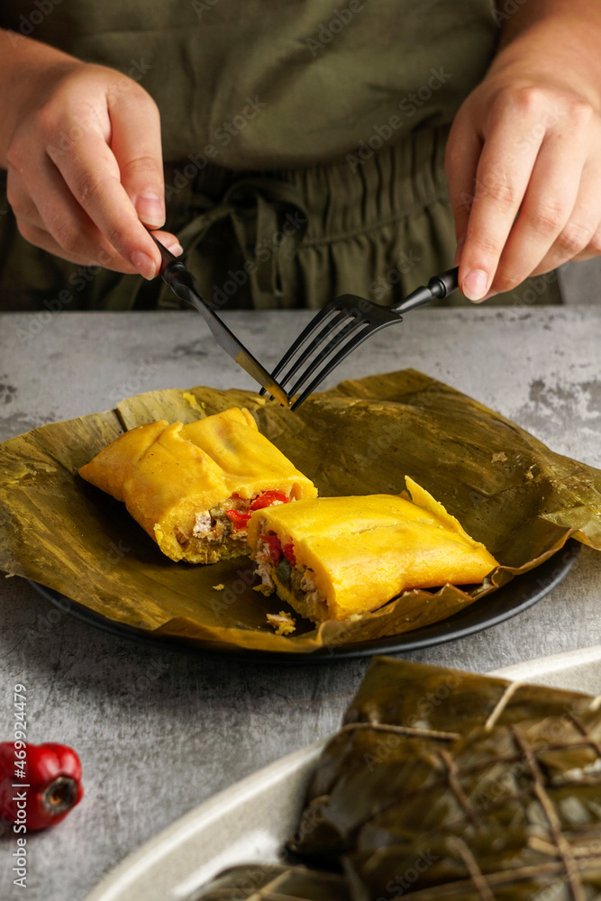 tamales colombianos, cocina mexicana colombiana, los tamales de la
