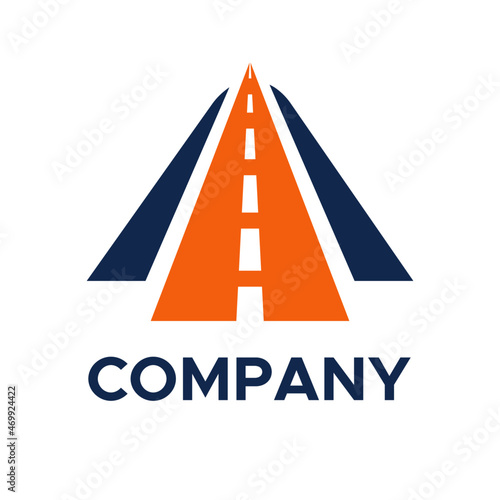 Road design logo inspiration vector