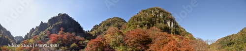 深耶馬渓と一目八景展望台パノラマ