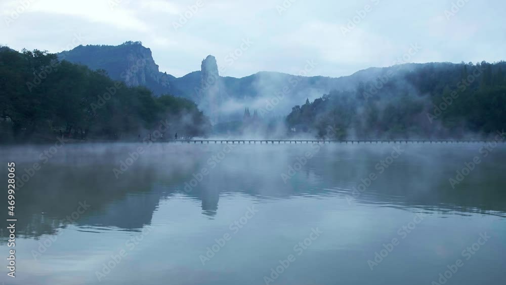aerial view of Jinyun Xiandu scenic spot aerial view of Jinyun Xiandu scenic spot