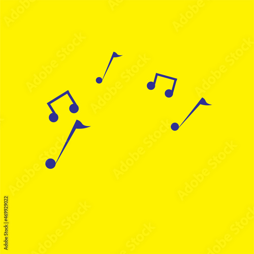 musical note icon or clipart or logo