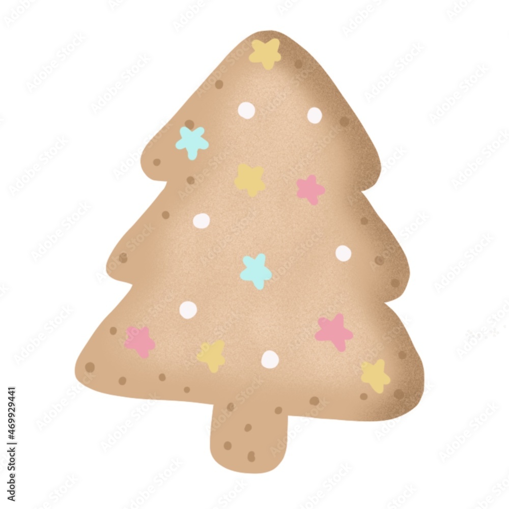 Christmas tree cookie.