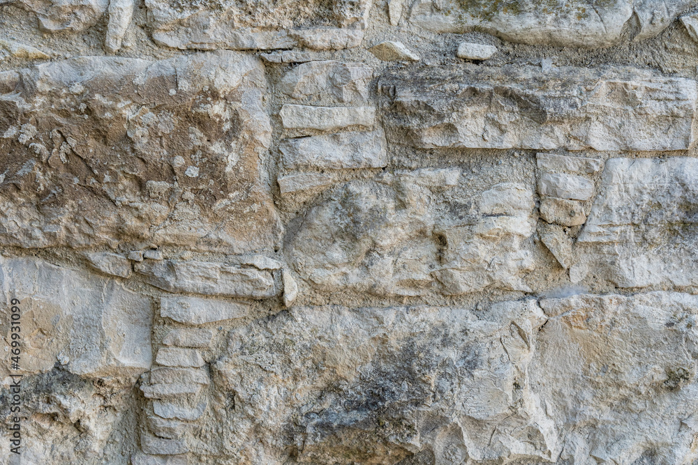 Fototapeta premium View on stone wall texture