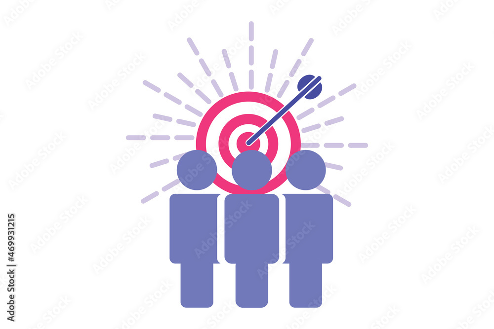 Target audience, focus group people, customer retention solution, marketing strategy, social campaign on white background for website, application, printing, document, poster design, etc. vector EPS10 Target audience, focus group people, customer retention solution, marketing strategy, social campaign on white background for website, application, printing, document, poster design, etc. vector EPS10