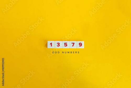 Odd Numbers Banner and conceptual image.