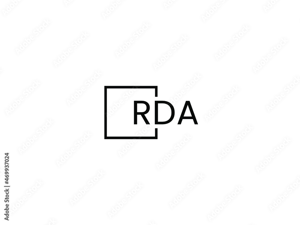 RDA letter initial logo design vector illustration RDA letter initial logo design vector illustration