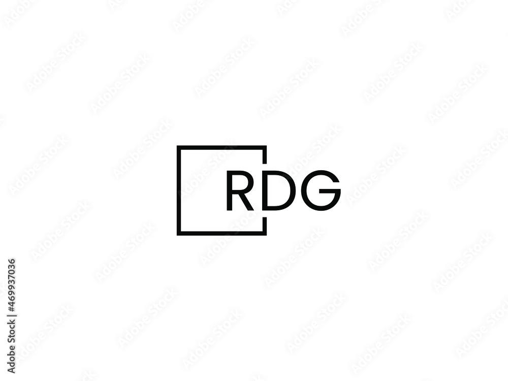 RDG letter initial logo design vector illustration RDG letter initial logo design vector illustration
