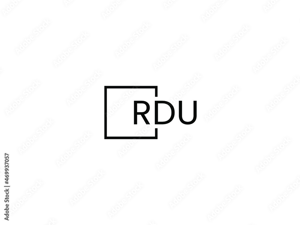 RDU letter initial logo design vector illustration RDU letter initial logo design vector illustration