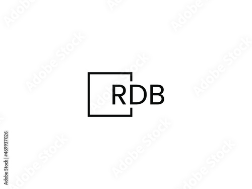 RDB letter initial logo design vector illustration