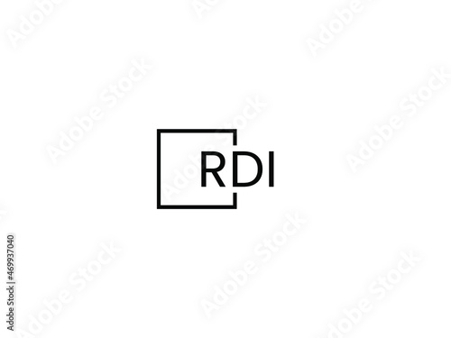 RDI letter initial logo design vector illustration