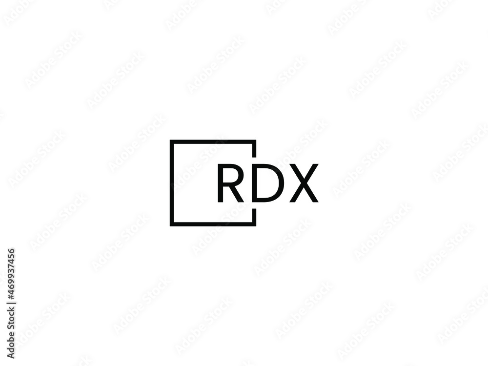 Obraz premium RDX letter initial logo design vector illustration
