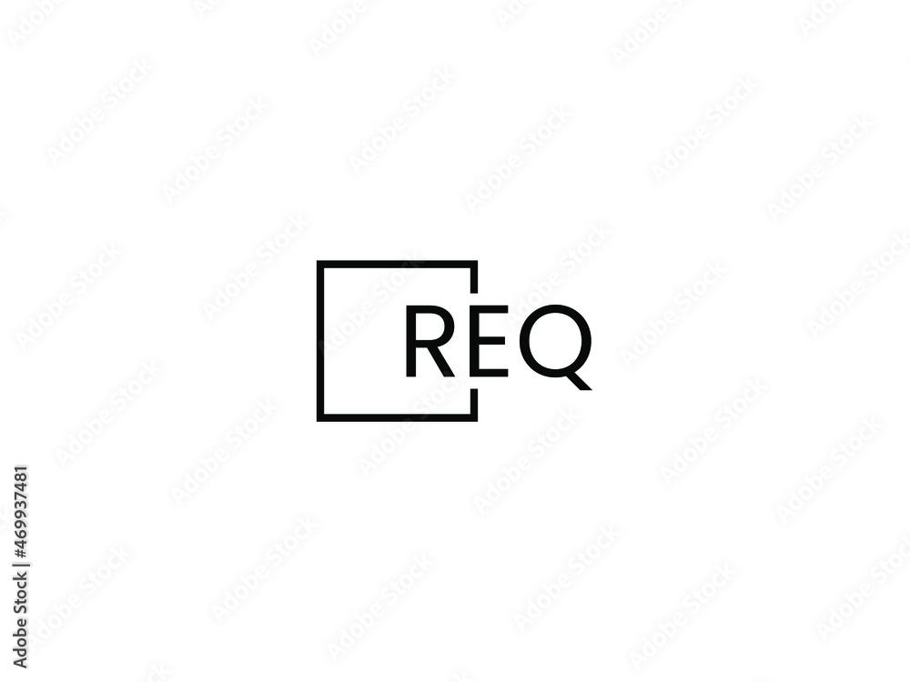 REQ letter initial logo design vector illustration REQ letter initial logo design vector illustration