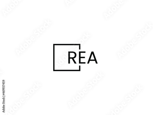 REA letter initial logo design vector illustration