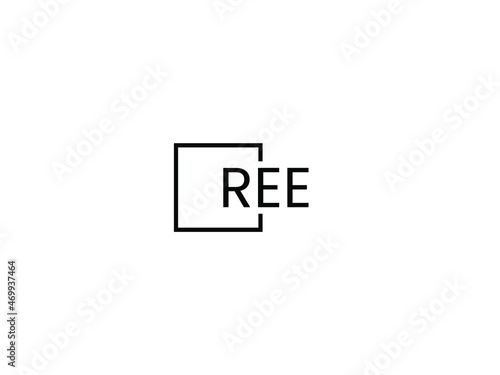 REE letter initial logo design vector illustration