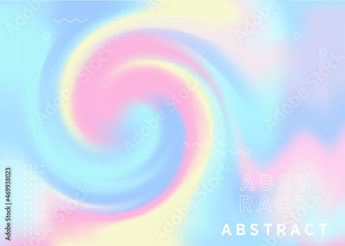 Holographic blurred gradient background vector illustration 