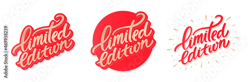 Limited edition. Vector handwritten lettering set.