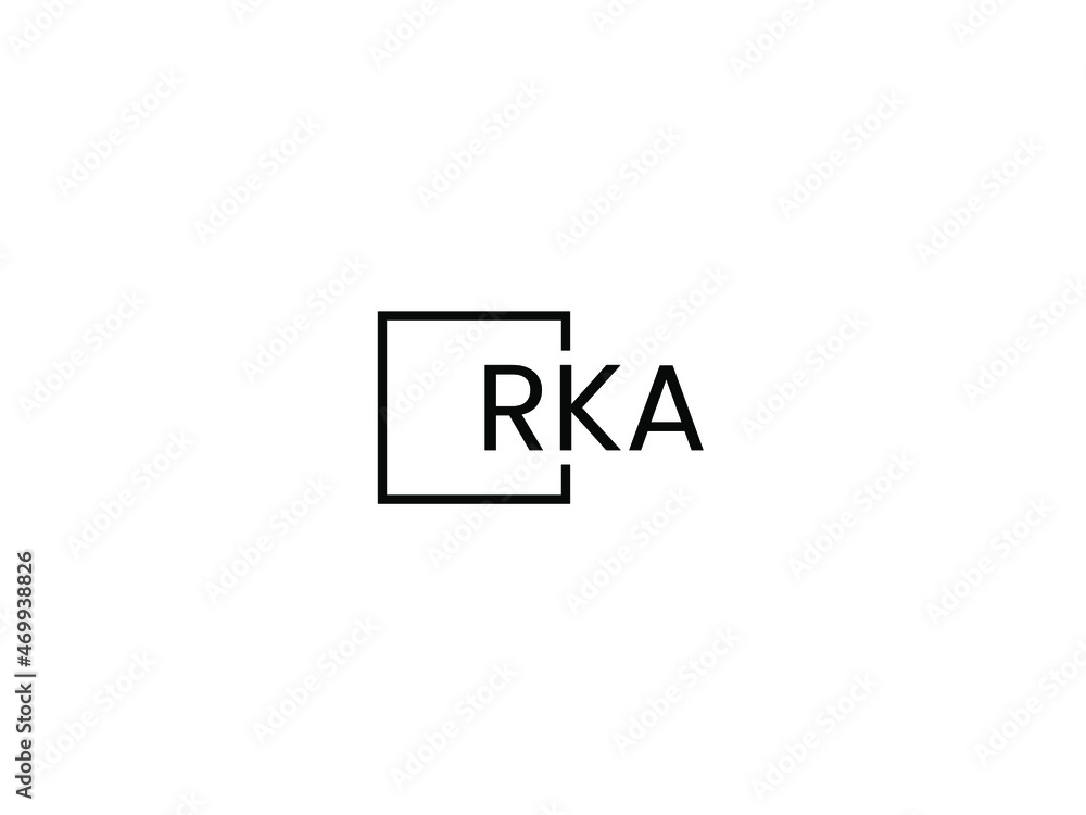 RKA letter initial logo design vector illustration RKA letter initial logo design vector illustration