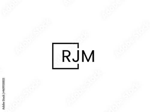 RJM letter initial logo design vector illustration