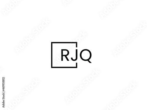 RJQ letter initial logo design vector illustration