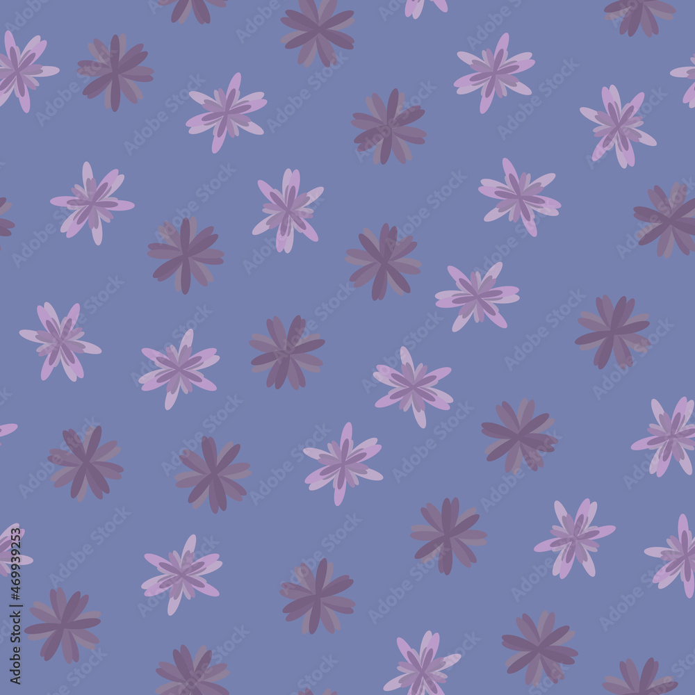 vector seamless pattern, purple flowers vector seamless pattern, purple flowers
