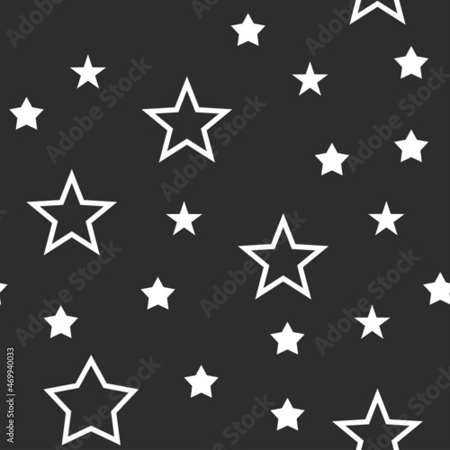 Star icons seamless pattern. Texture background with stars.