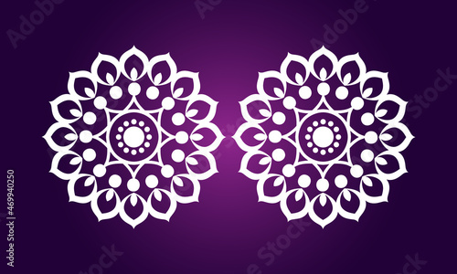 Vintage colorful Mandala with floral ornament Indian style Free Vector