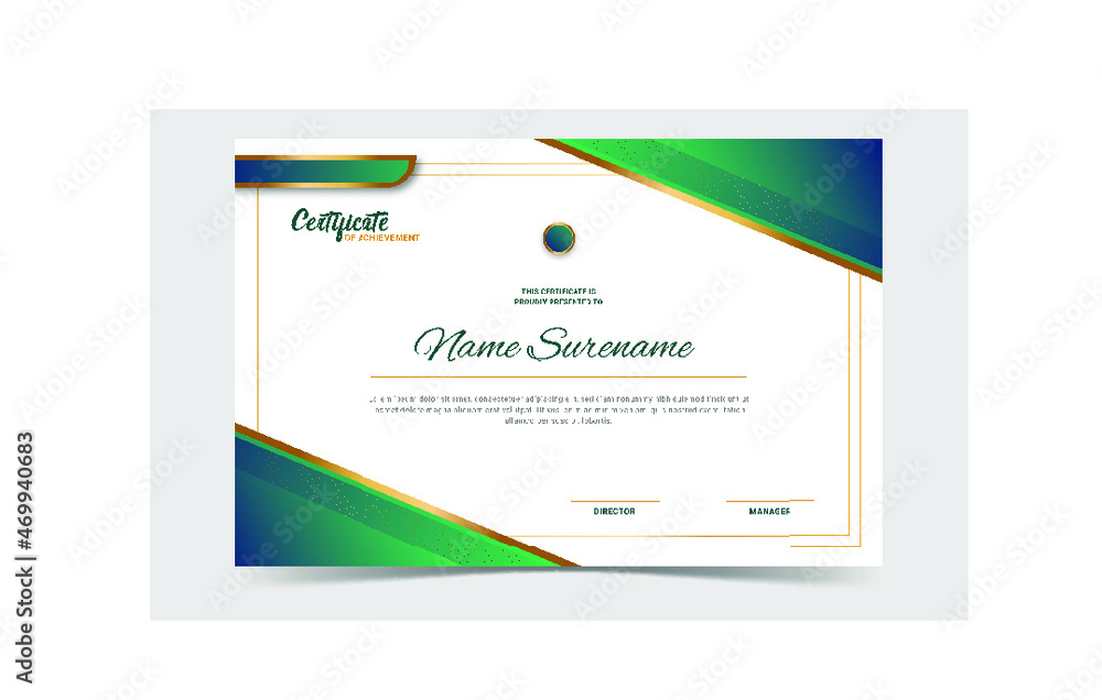 Elegant Certificate template Elegant Certificate template