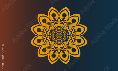 Vintage colorful Mandala with floral ornament Indian style Free Vector